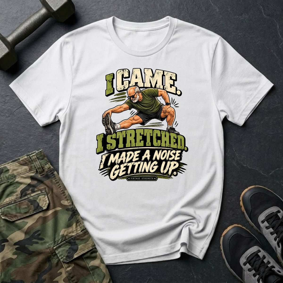 Stretching Comic T-Shirt