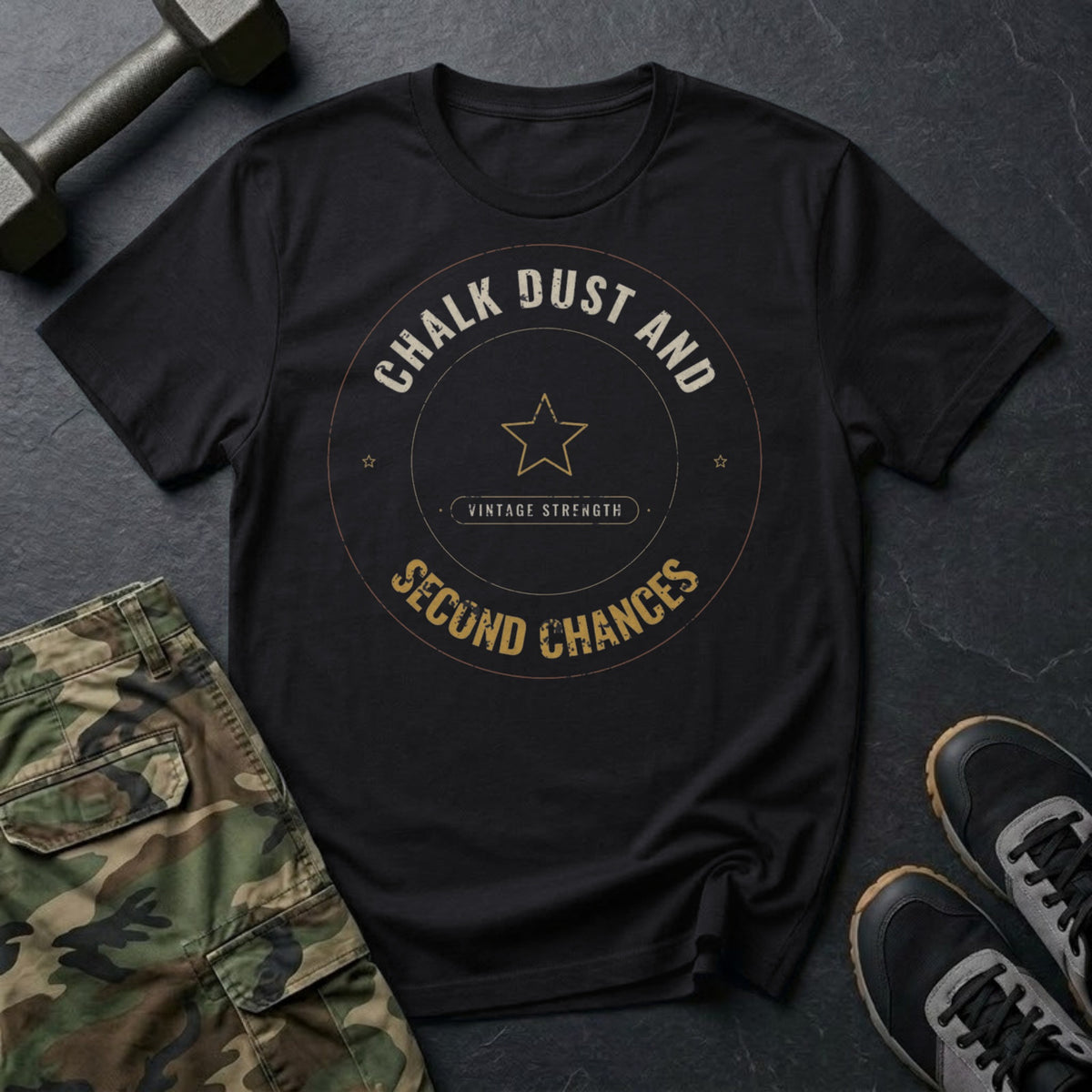 Chalk Dust and Second Chances T-Shirt in Black