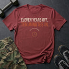 Eleven Years Off, Ten Minutes In T-Shirt in Heather Cardinal