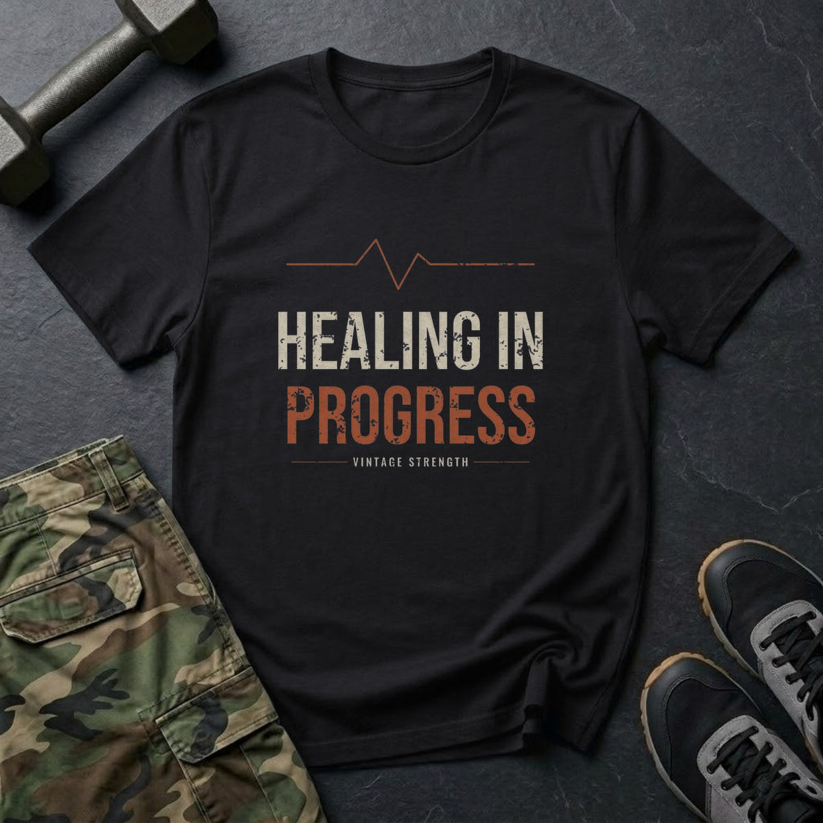 Healing in Progress T-Shirt in Black