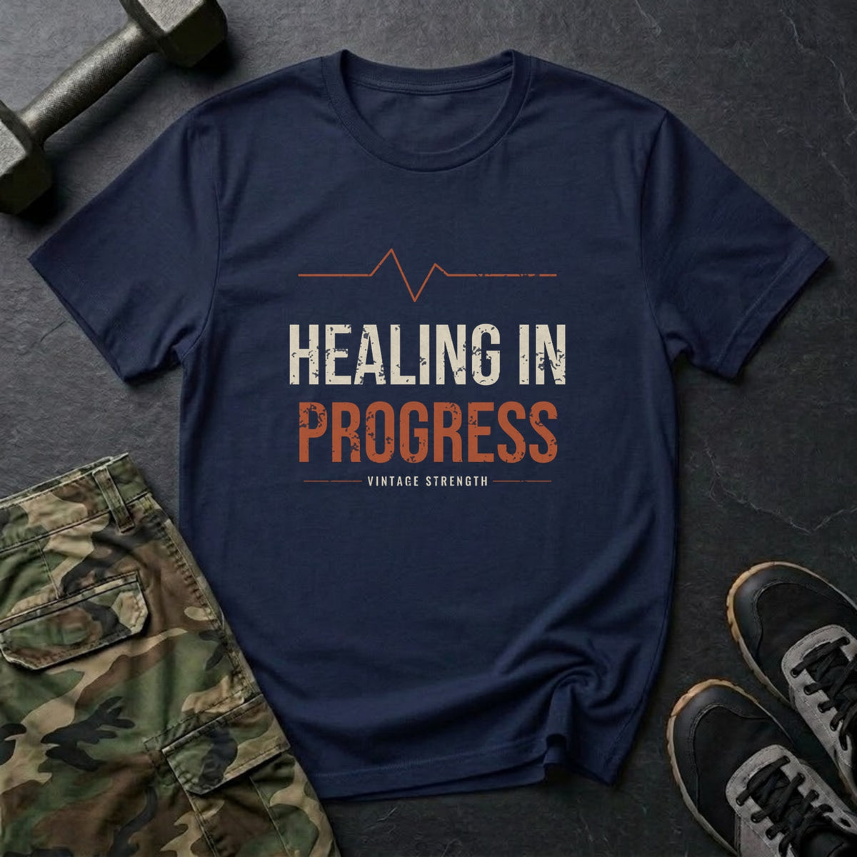 Healing in Progress T-Shirt in Navy