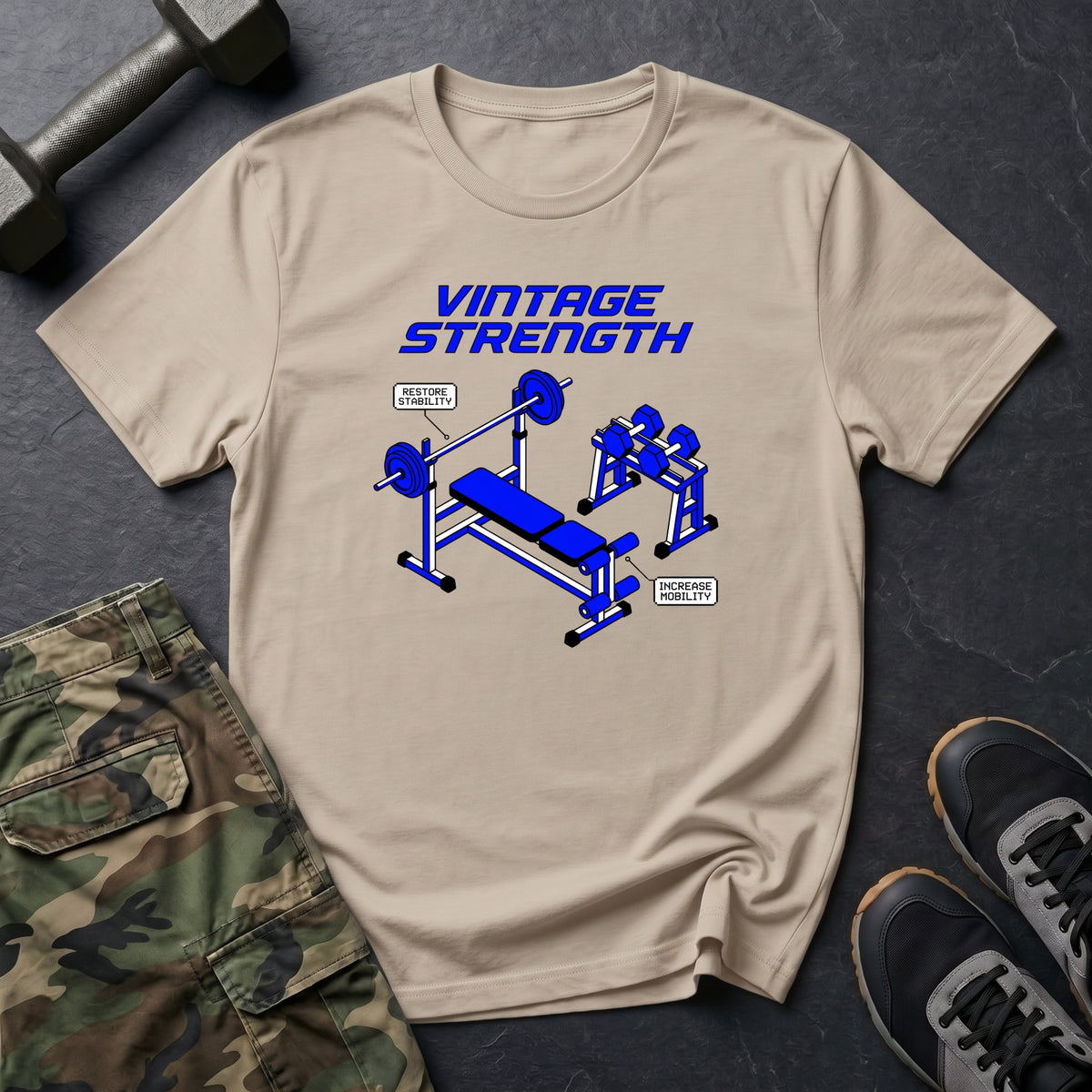 Bench, Stabilty, Mobility - T-Shirt