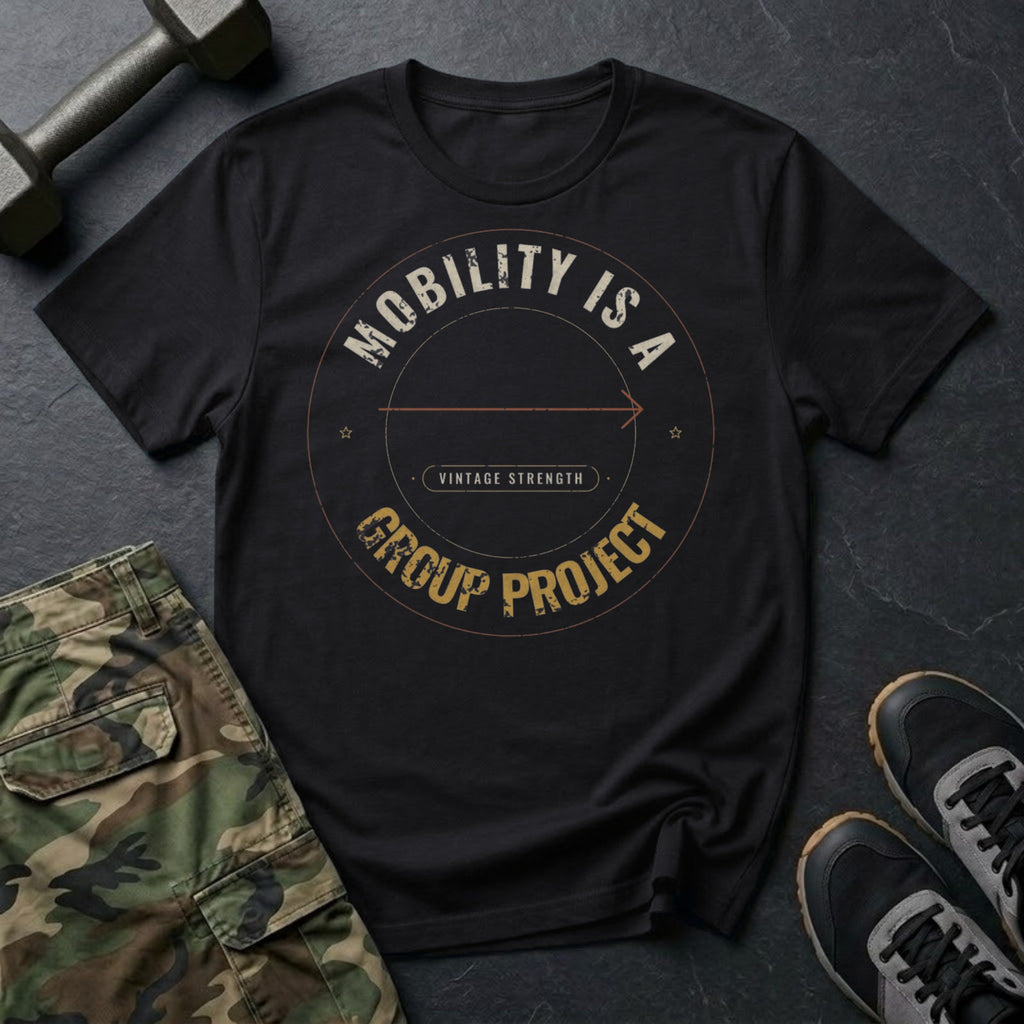 Mobility Is a Group Project T-Shirt in Black