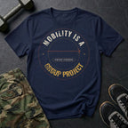Mobility Is a Group Project T-Shirt in Navy