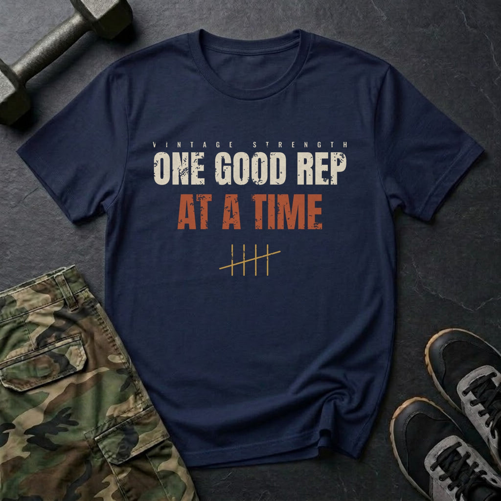One Good Rep at a Time T-Shirt in Navy
