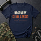 Recovery Is My Cardio T-Shirt in Navy