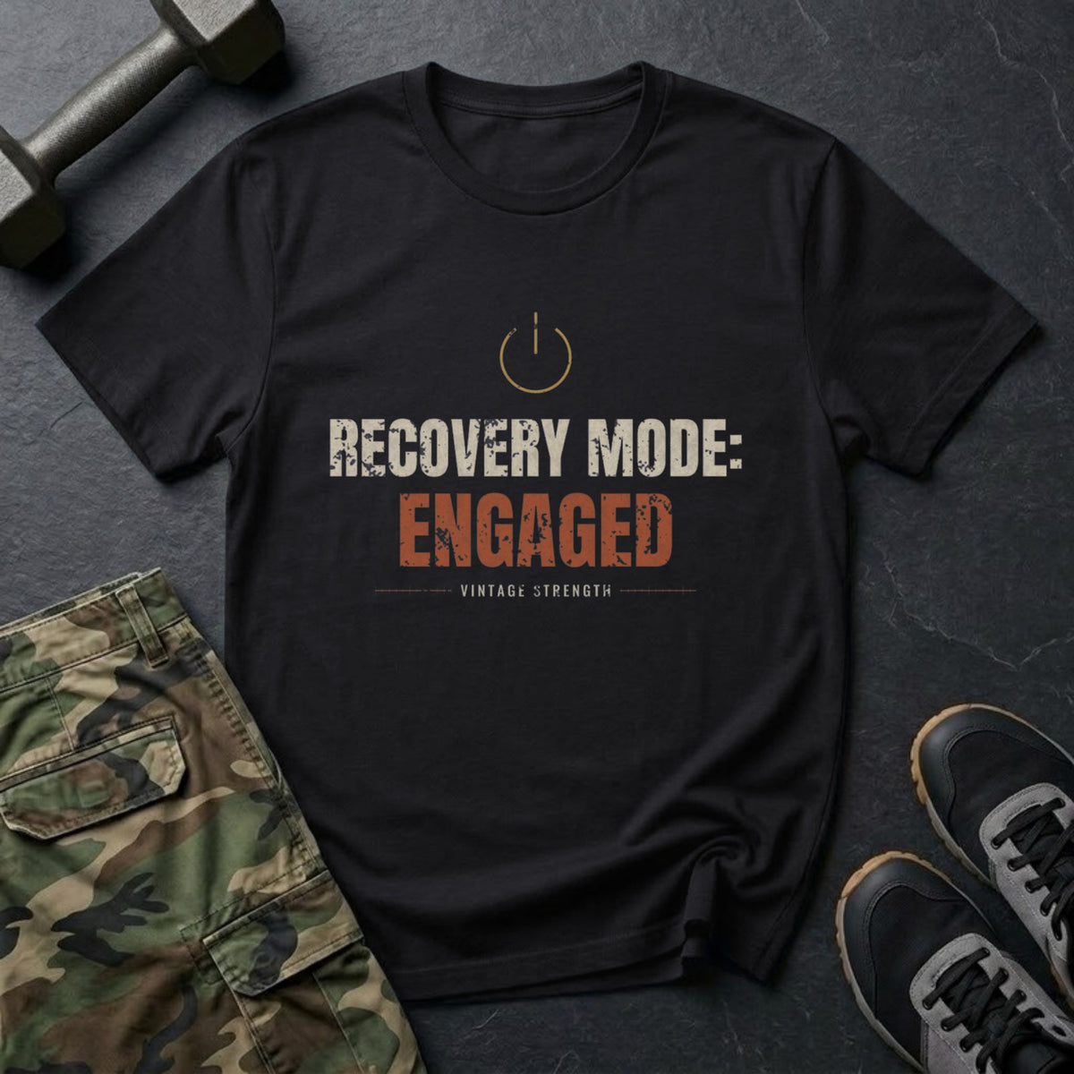 Recovery Mode Engaged T-Shirt in Black