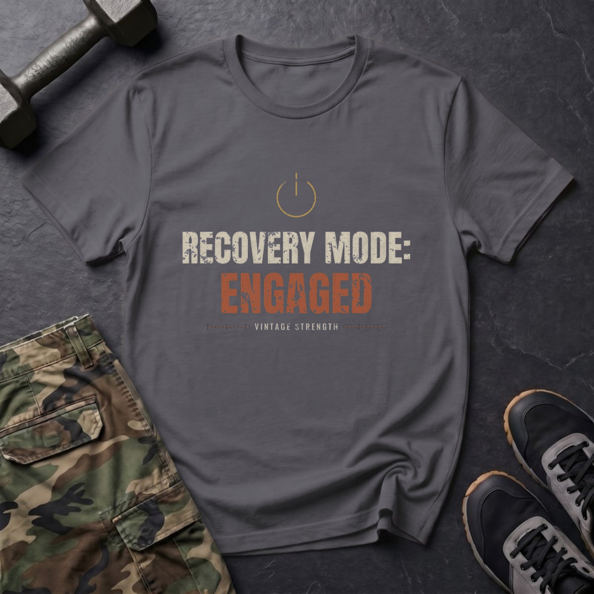 Recovery Mode Engaged T-Shirt in Charcoal