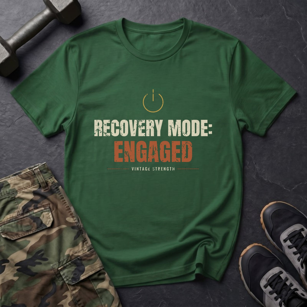 Recovery Mode Engaged T-Shirt in Forest Green