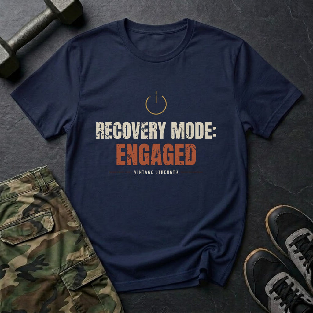 Recovery Mode Engaged T-Shirt in Navy