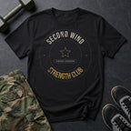 Second Wind Strength Club T-Shirt in Black