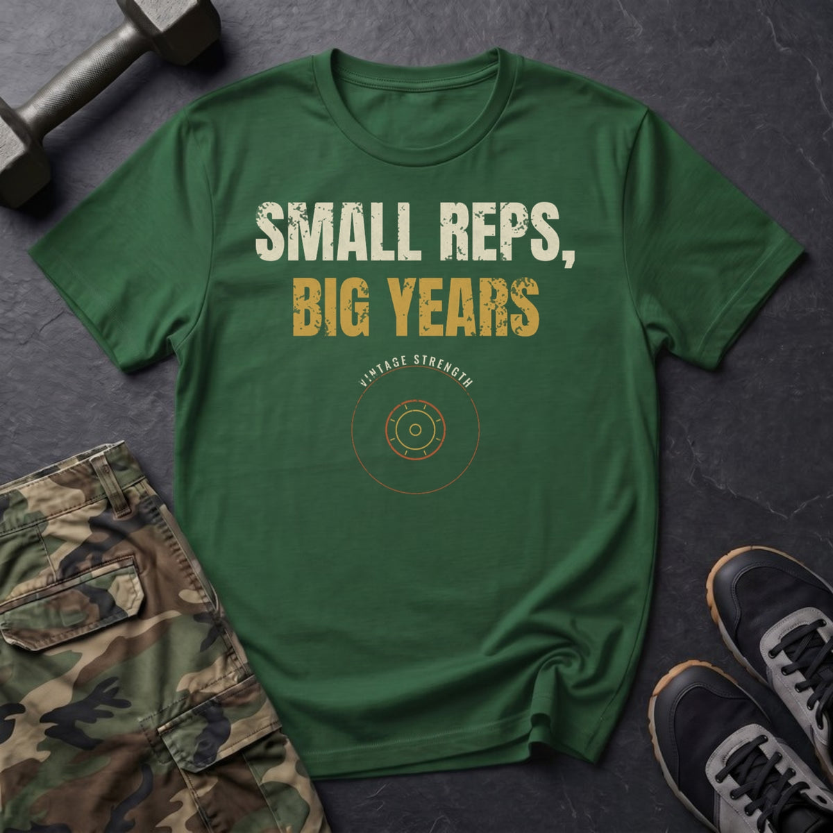 Small Reps, Big Years T-Shirt in Forest Green