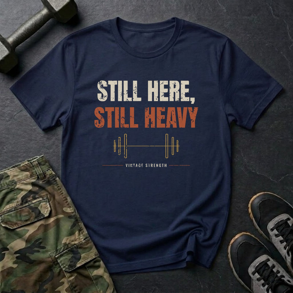 Still Here, Still Heavy T-Shirt in Navy