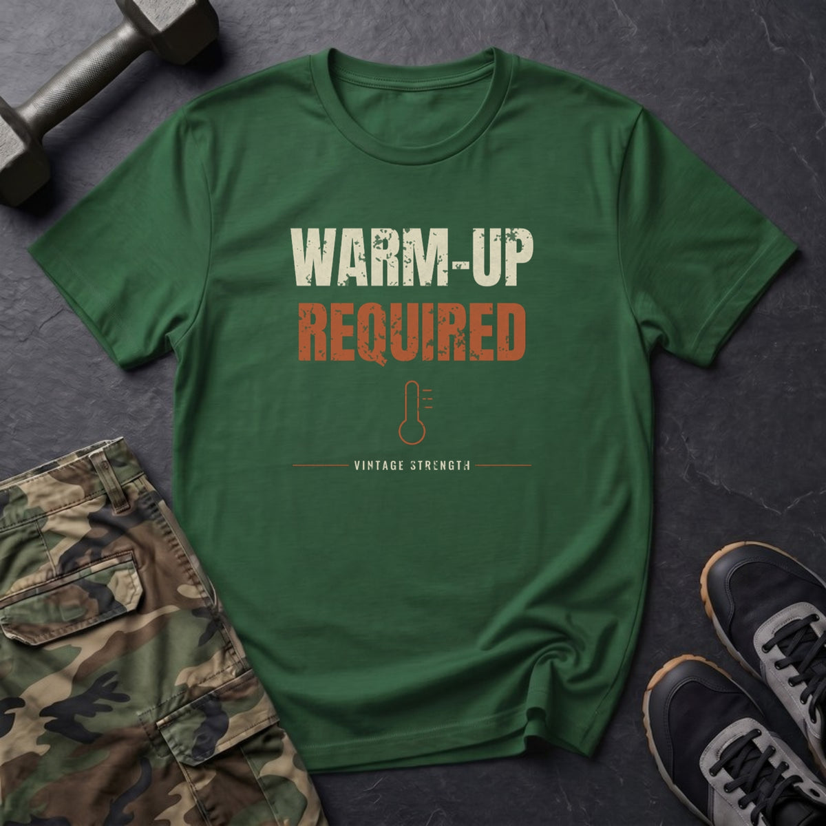 Warm-Up Required T-Shirt in Forest Green