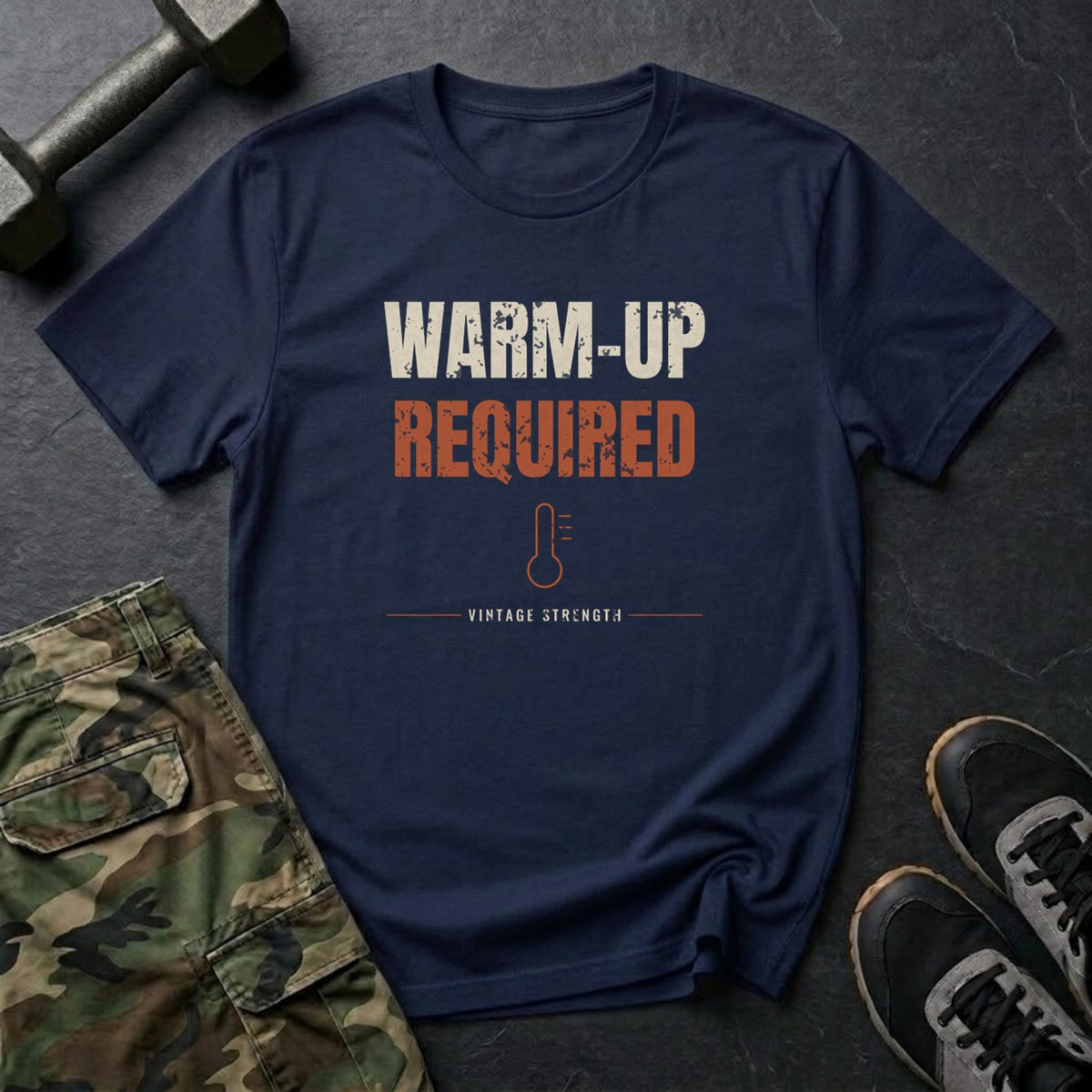 Warm-Up Required T-Shirt in Navy