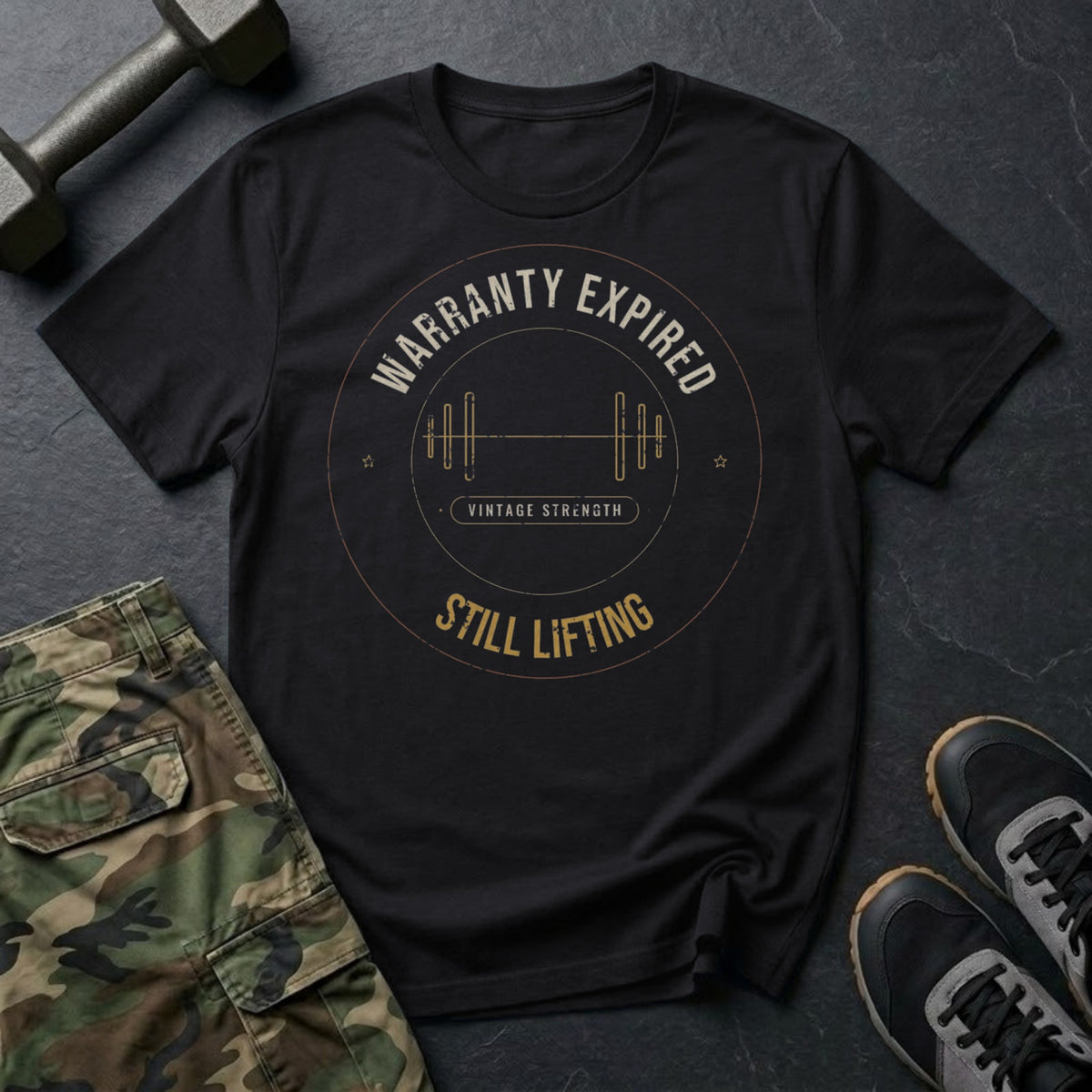 Warranty Expired, Still Lifting T-Shirt in Black